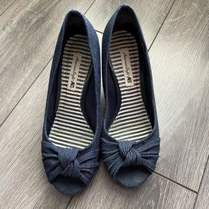 American a eagle Jean wedge